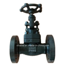 DIN Pn40 geschmiedete Stahl A105 Flanschanschluss Ende Globe Valve